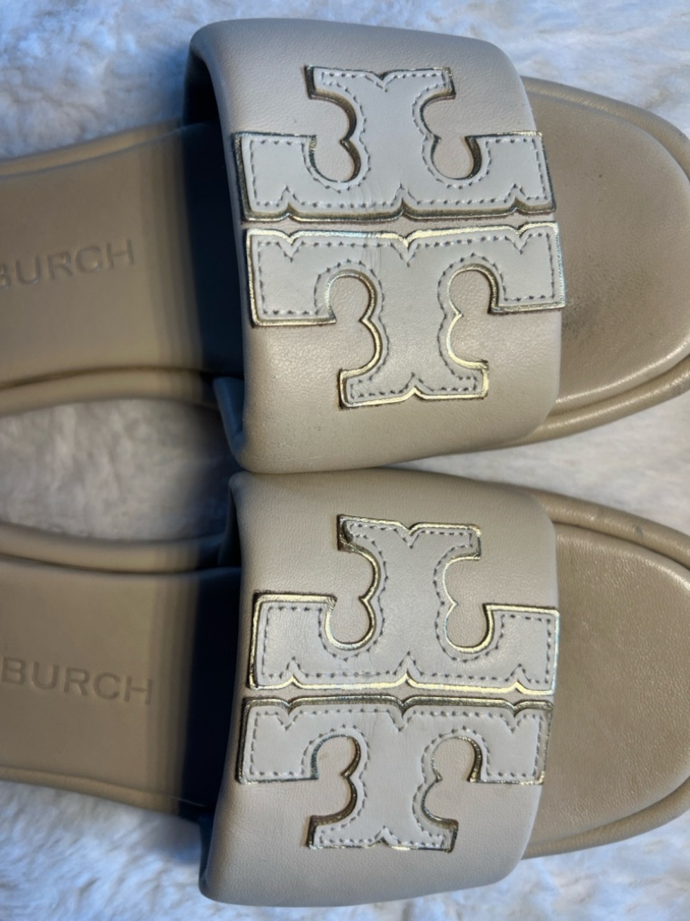 Tory Burch Double T Sport Slide | Sz 9 | Dulce de Leche